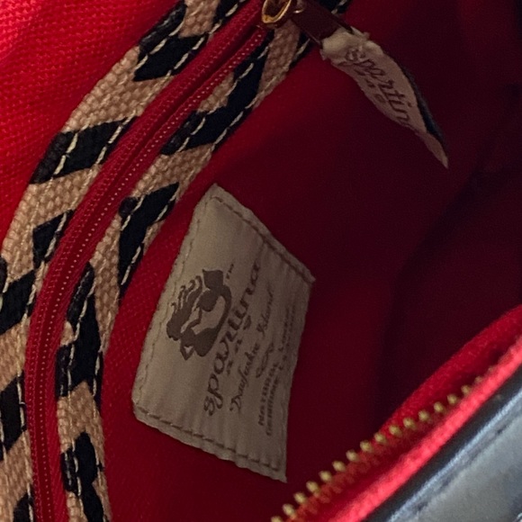 Spartina 449 Black and White Callahan Hipster crossbody bag purse - Picture 9 of 11